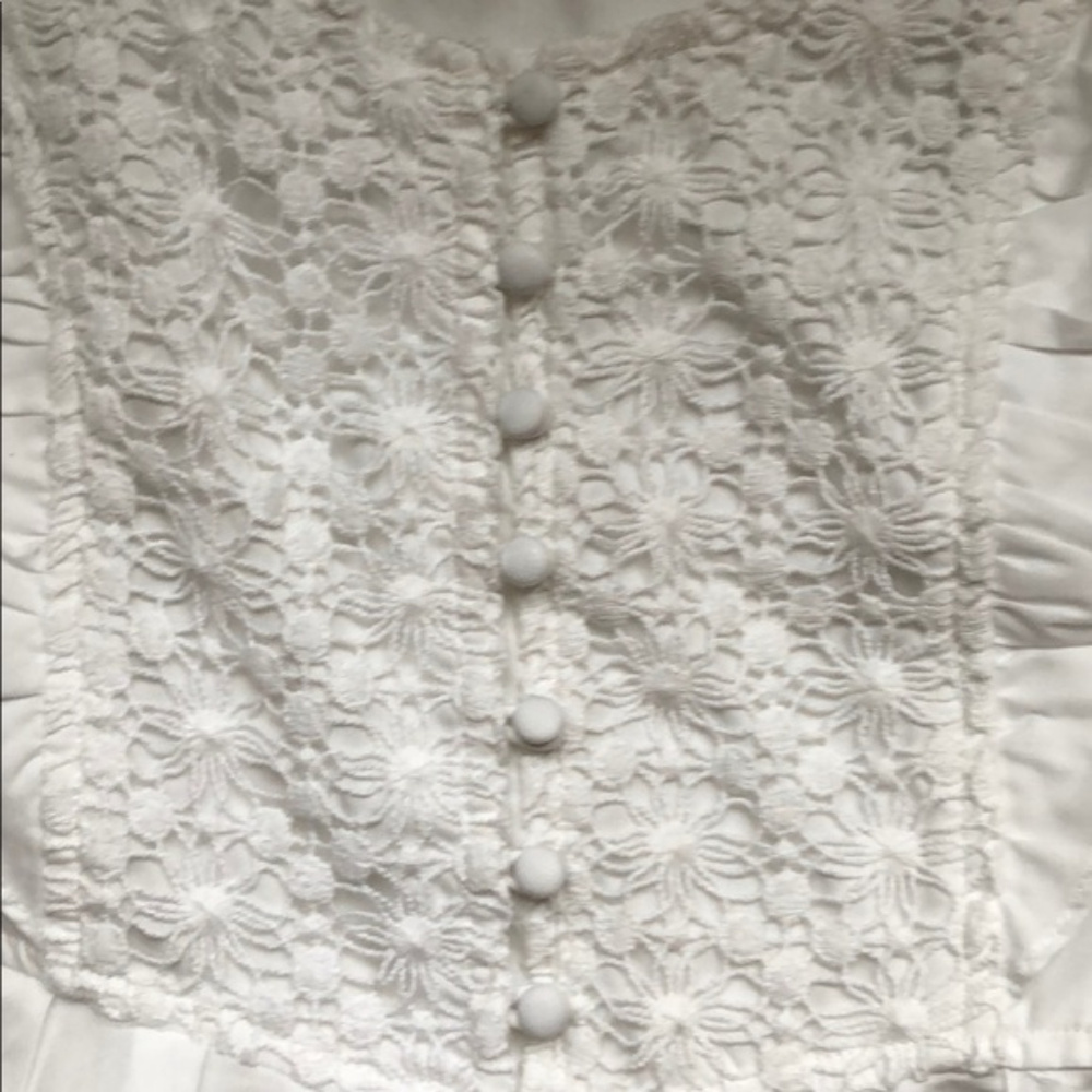 🌈Free People PRISCILLA WHITE CROCHET DRESS 🎉HOST PICK🥳 NWT - Picture 4 of 8